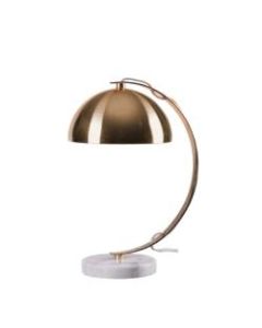 Kenroy Home Bubble Desk Lamp, 11inH, Plated Gold/Marble
