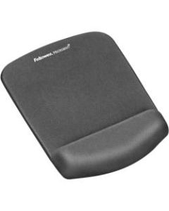 Fellowes PlushTouch Mouse Pad Wrist Rest with Microban - Graphite - 1in x 7.3in x 9.4in Dimension - Graphite - Polyurethane, Foam - Wear Resistant, Tear Resistant, Skid Proof