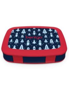 Bentgo Kids Prints 5-Compartment Lunch Box, 2inH x 6-1/2inW x 8-1/2inD, Rocket