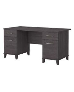 Bush Furniture Somerset 60inW Office Desk, Storm Gray, Standard Delivery