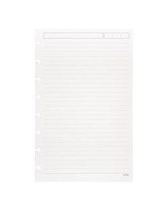 TUL Discbound Refill Pages, Junior Size, Narrow Ruled, 50 Sheets, White