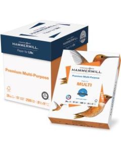 Hammermill Smooth Premium Copy And Multi-Use Paper, Letter Size (8 1/2in x 11in), 97 (U.S.) Brightness, 20 Lb, Ream Of 2,500 Sheets