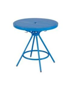 Safco CoGo Outdoor/Indoor Round Table, 36in Diameter, Blue