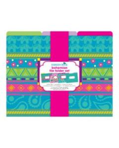 Barker Creek File Folders, Letter Size, Bohemians, Pack Of 12