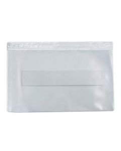 Office Depot Brand Super-Scan Press-On Vinyl Envelopes, 3-1/2in x 2in, Clear, Pack Of 50 Envelopes