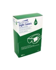Bausch & Lomb Sight Savers Pre-Moistened Anti-Fog Tissues, 5 5/16in x 2 5/16in, Case Of 100