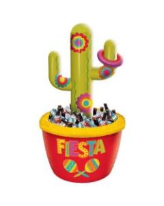 Amscan Jumbo Inflatable Cactus Cooler And Ring Toss Game, 54in x 24in, Multicolor