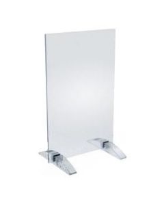 Azar Displays Dual-Stand Vertical/Horizontal Acrylic Sign Holders, 11inH x 7inW x 3-1/2inD, Clear, Pack Of 10 Holders