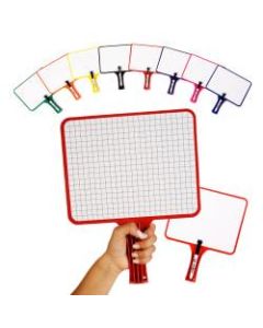 KleenSlate Rectangular Dry-Erase Whiteboards, 7 1/2in x 9 1/2in, Assorted Colors, Set Of 10
