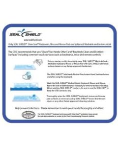Seal Shield Medical Grade Antibacterial Mouse Pad - Plastic - Water Proof