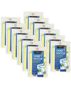 Sargent Art Childrens Long-Sleeve Smart Smocks, Light Blue, Pack Of 12 Smocks