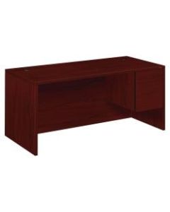 HON 10500 Series Right Workstation Desk, Mates With Left Return, Mahogany