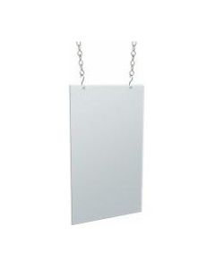 Azar Displays Hanging Poster Frames, Legal Size, 8-1/2in x 14in, Clear, Pack Of 4 Frames