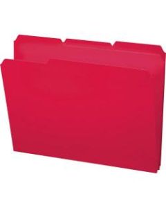 Smead Inn Dura File Folders, Letter Size, 1/3 Cut, Red, Box Of 24