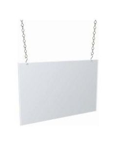 Azar Displays Horizontal Hanging Poster Frame, 11in x 17in, Clear
