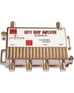 Antennas Direct 4 Way TV / CATV Distribution Amplifier - 4-way - 1 GHz - 54 MHz to 1 GHz