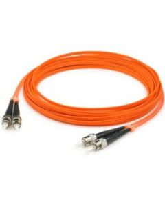 AddOn 6m ST (Male) to ST (Male) Orange OM1 Duplex Fiber OFNR (Riser-Rated) Patch Cable - 100% compatible and guaranteed to work