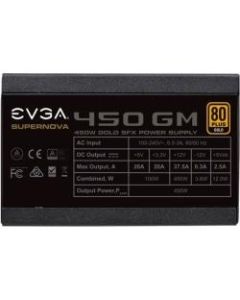 EVGA SuperNOVA GM 450W Power Supply - Internal - 120 V AC, 230 V AC Input - 3.3 V DC @ 20 A, 5 V DC @ 20 A, 12 V DC @ 37.5 A, 5 V DC @ 2.5 A, 12 V DC @ 300 mA Output - 450 W - 1 +12V Rails - 1 Fan(s)