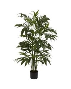 Nearly Natural 4ftH Silk Bamboo Palm Tree With Pot
