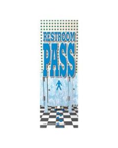 Top Notch Teacher Products Boy Restroom Hall Passes, 9in x 3 1/2in, Multicolor, Pack Of 6