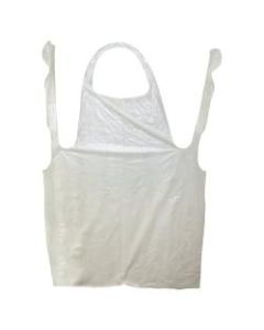 ProGuard 50in Disposable Poly Apron - Polyethylene - For Manufacturing, Food Service, Food Handling - White - 1000 / Carton