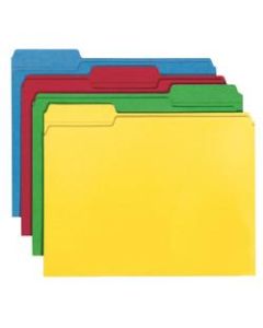 Smead Color File Folders, Letter Size, 100% Recycled, Assorted Colors, Box Of 100