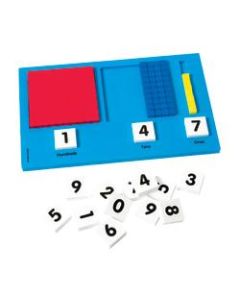 Didax Base-Ten Place Value Frame, 7inH x 11inW x 1inD, Blue