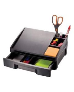 Office Depot Brand 30% Recycled Drawer And Telephone Stand, 5 7/8inH x 13 1/8inW x 9 5/8inD, Black