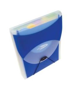 Wilson Jones Big Mouth Folio Filer Plus, Letter Size, Dark Blue