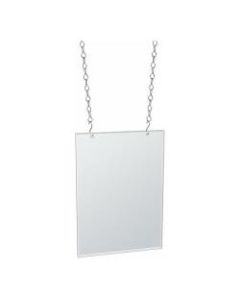Azar Displays Vertical Hanging Poster Frames, Letter Size, 8-1/2in x 11in, Clear, Pack Of 4 Frames