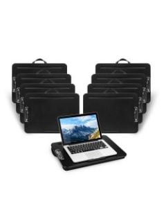 LapGear Clipboard Lap Desks, 17.9in x 13in, Black, Pack Of 8 Desks