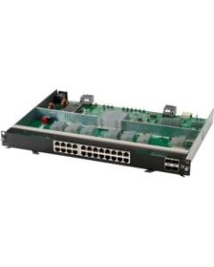 Aruba 6400 24-port 10Gbase-T and 4-port SFP56 Module - For Data Networking, Optical Network - 24 x RJ-45 10GBase-T LAN - Twisted Pair, Optical Fiber10 Gigabit Ethernet - 10GBase-T4 x Expansion Slots
