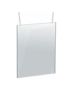 Azar Displays Vertical Hanging Poster Frame, 24in x 18in, Clear