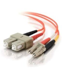C2G-6m LC-SC 62.5/125 OM1 Duplex Multimode PVC Fiber Optic Cable (LSZH) - Orange - Fiber Optic for Network Device - LC Male - SC Male - 62.5/125 - Duplex Multimode - OM1 - LSZH - 6m - Orange