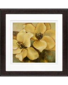 Timeless Frames Supreme Espresso-Framed Artwork, 8in x 8in, Magnolias After The Rain II