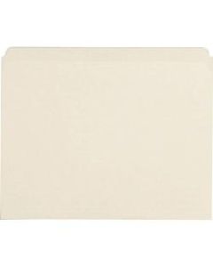 Business Source Straight-Cut 1-Ply File Folders, 3/4in Expansion, Letter Size, Manila, Box Of 100 Folders