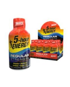 5-hour ENERGY Shot, Regular Strength, Berry, 1.93 oz.