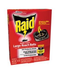 Raid Roach Baits, 0.7 Oz, 8 Baits Per Box, Set Of 6 Boxes