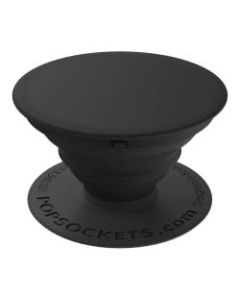 PopSockets Phone Stand, 1.5inH x 1.5inW x 0.25inD, Black