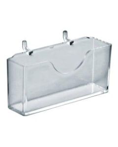 Azar Displays Horizontal Business Card Holders, 4inH x 4-1/8inW x 7/8inD, Clear, Pack Of 10 Holders