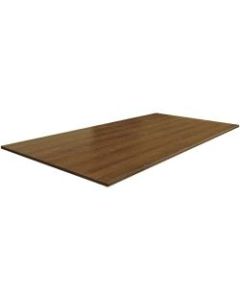 Lorell Essentials Conference Rectangle Table Top, 2-Piece, 96inW, Walnut