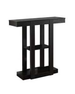 Monarch Specialties Console Table, 3 Tier, Cappuccino