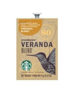 Starbucks Single-Serve Coffee Packets, Veranda Blend, Carton Of 80