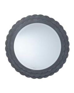 Southern Enterprises Dembley Round Decorative Mirror, 30-1/4inH x 30-1/2inW, Gray
