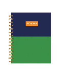 TF Publishing Daily/Monthly Luxe Planner, 7-1/2in x 9in, Color Block, January To December 2022