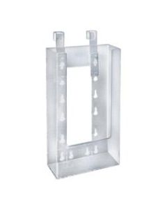 Azar Displays Hanging Trifold Brochure Holders, 7-3/4inH x 4-3/4inW x 1-1/2inD, Clear, Pack Of 10 Holders