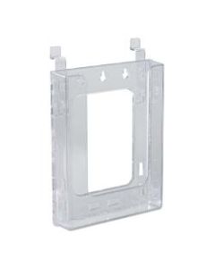 Azar Displays Slatwall Bifold Brochure Holders, 8-1/2inH x 6-5/8inW x 1-1/2inD, Clear, Pack Of 10 Holders