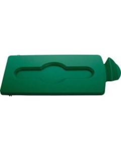 Rubbermaid Commercial Slim Jim Green Closed Lid Insert - Green - Plastic - 1 Each
