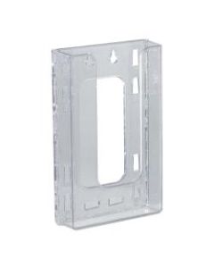 Azar Displays Single Trifold Wall-Mount Modular Brochure Holders, 7-3/4inH x 4-3/4inW x 1-1/2inD, Clear, Pack Of 10 Holders