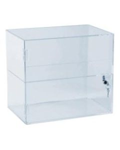 Azar Displays Lockbox Countertop Display Case, 12-1/4inH x 14inW x 9inD, Clear